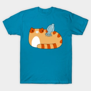 Tabby Cat and Squid T-Shirt